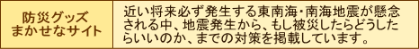 防災グッズまかせなサイト